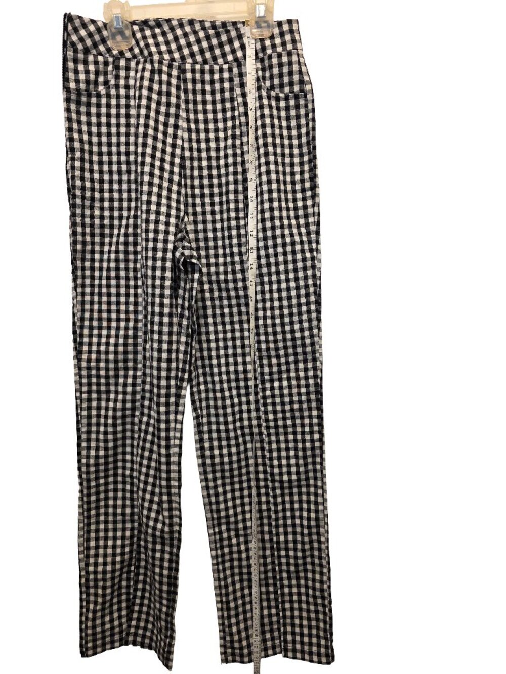 Black & White Gingham Pull on Pants